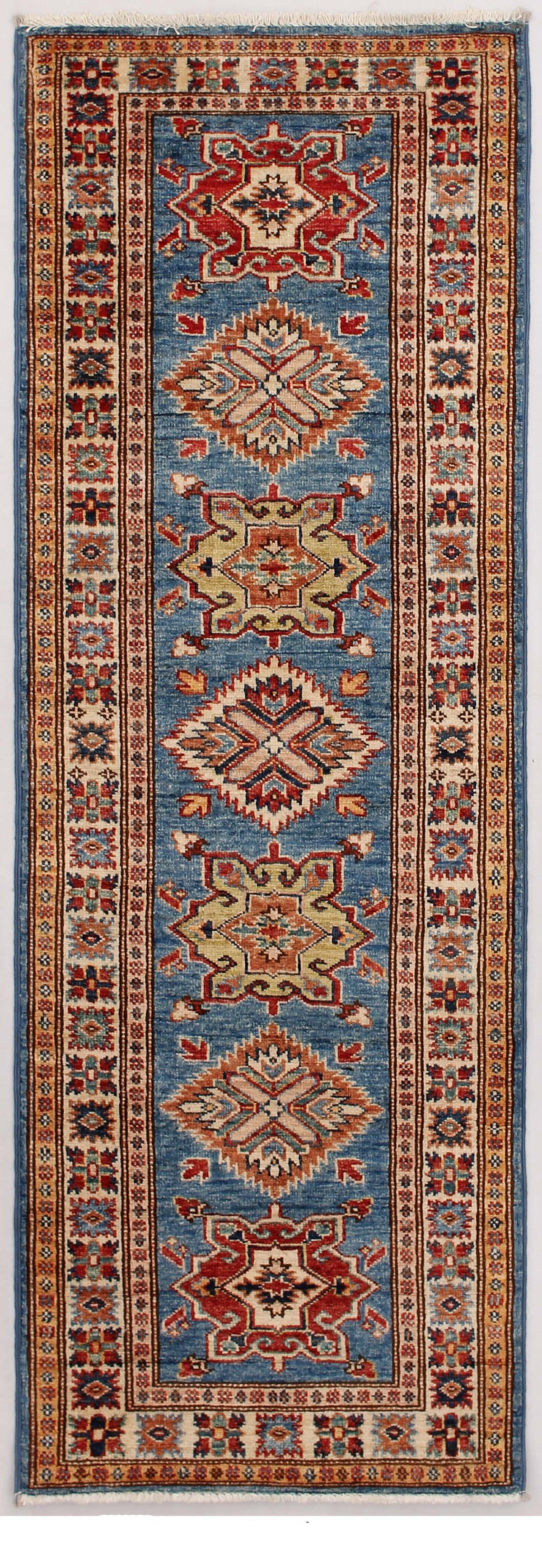 Supreme Kazak Blue Rug 1.82m x 0.62m