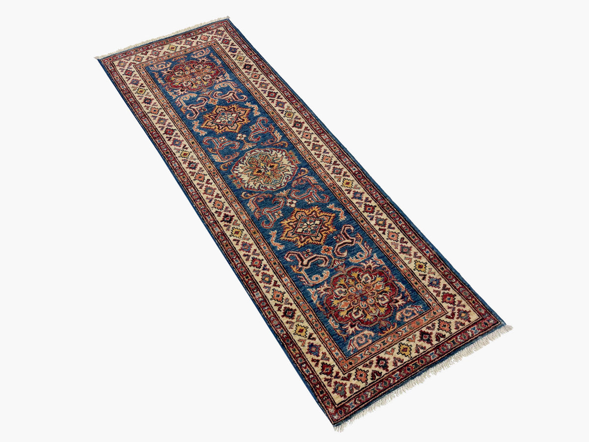 Supreme Kazak Blue Rug 1.84m x 0.61m