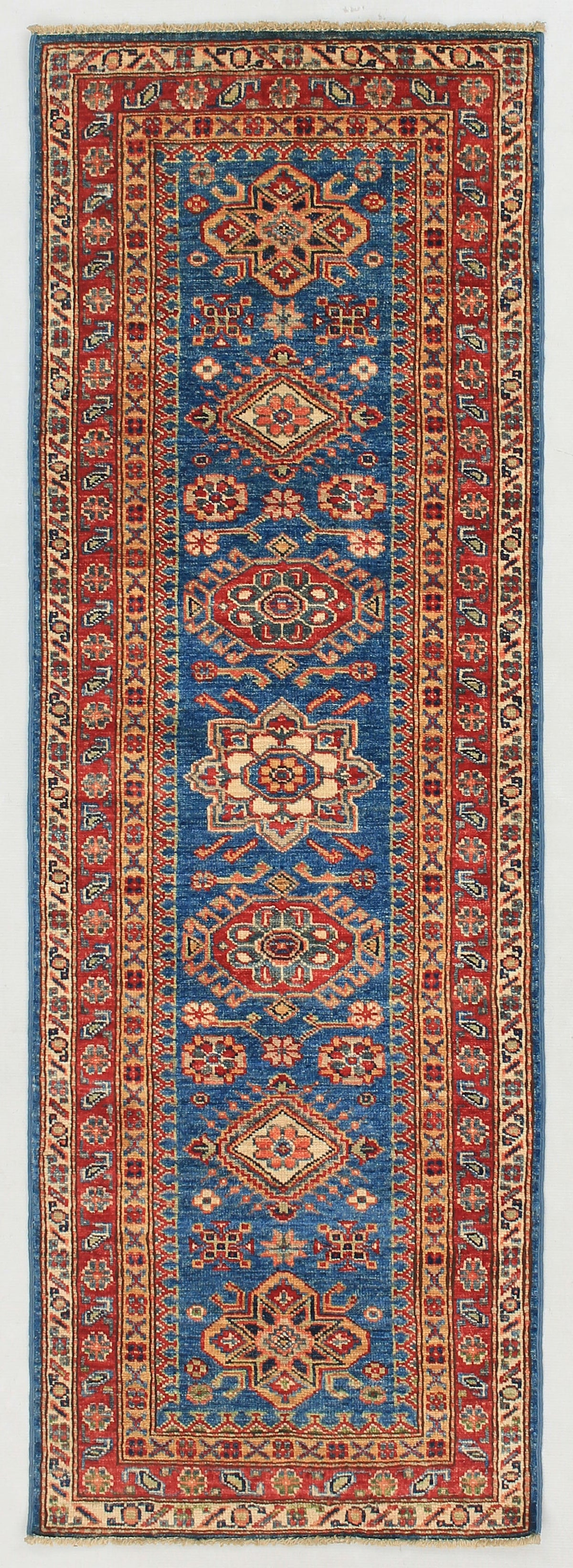 Supreme Kazak Blue Rug 1.80m x 0.63m