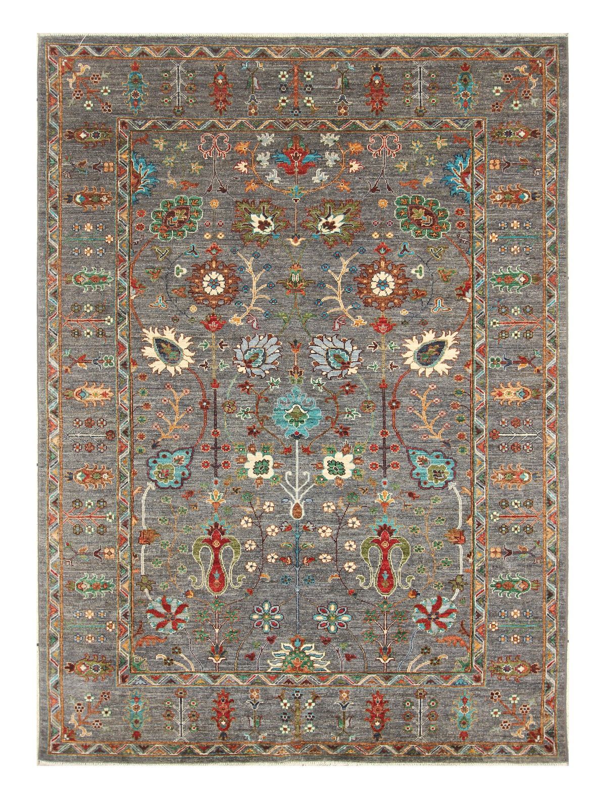 Sultani Grey Rug 2.43m x 1.73m