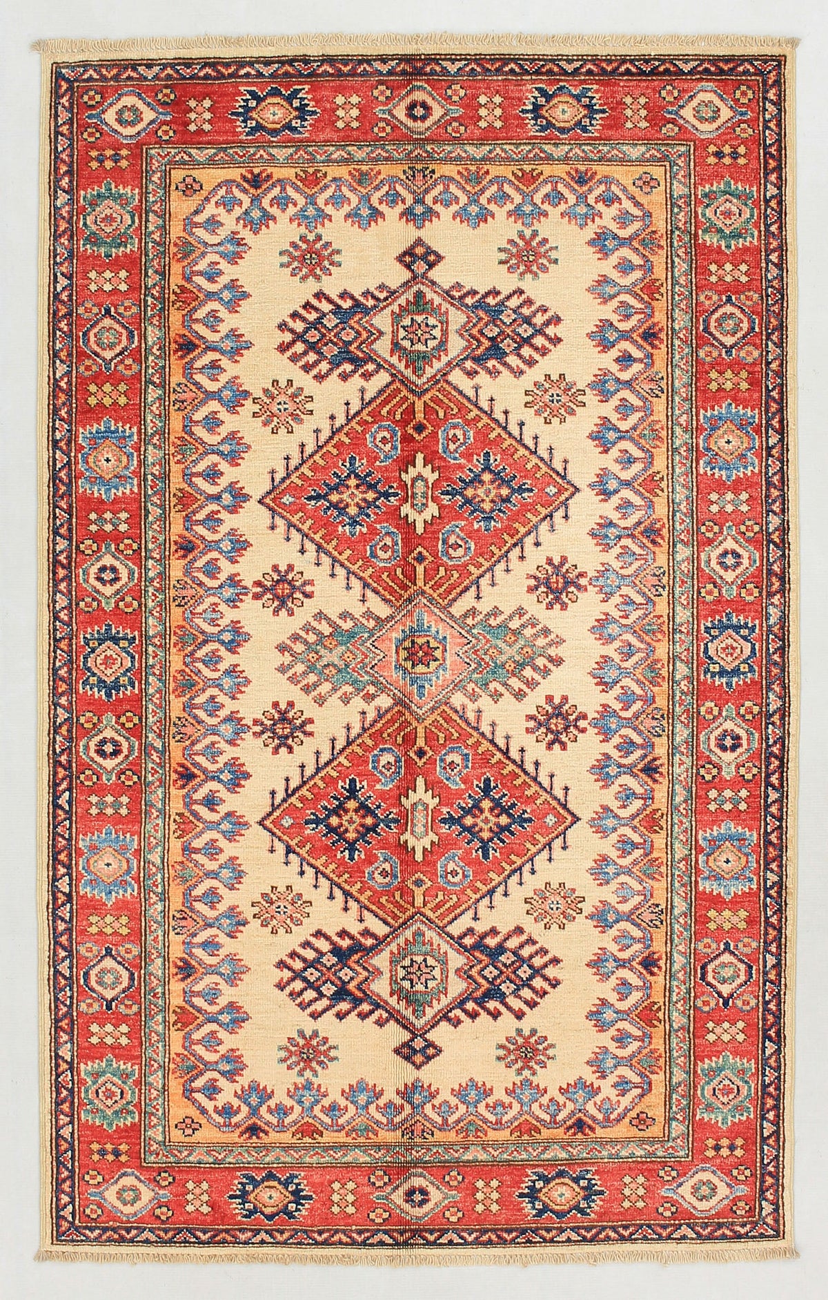 Supreme Kazak Ivory Rug 1.55m x 0.99m