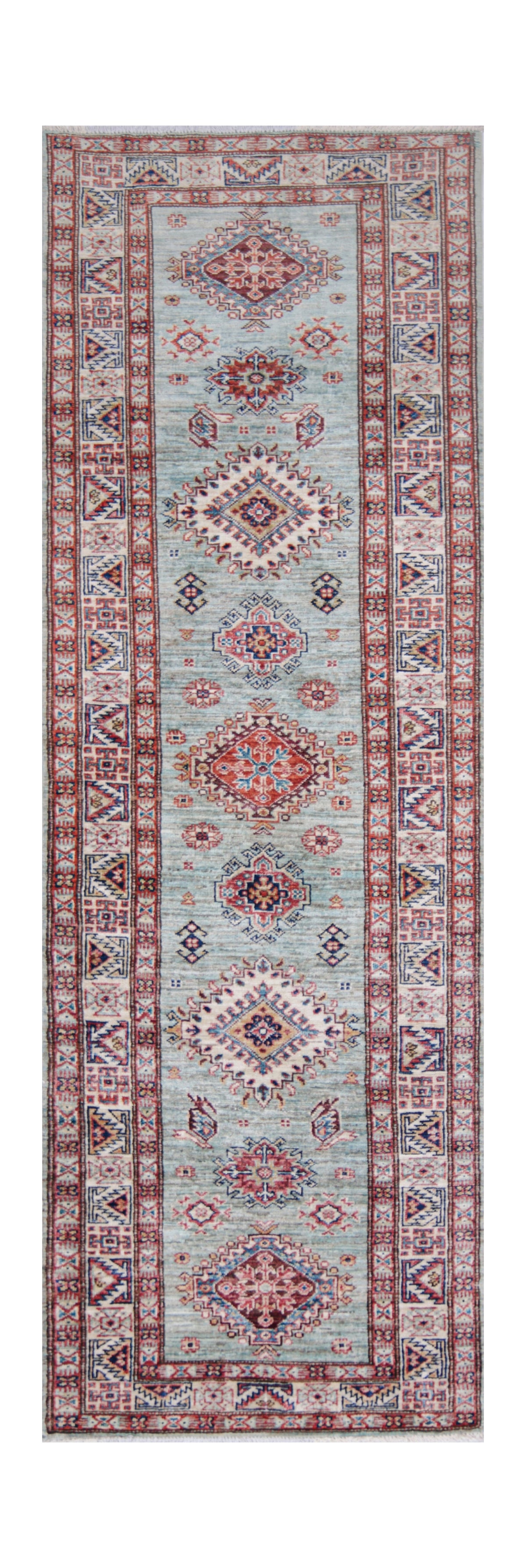 Supreme Kazak Blue Rug 2.59m x 0.81m