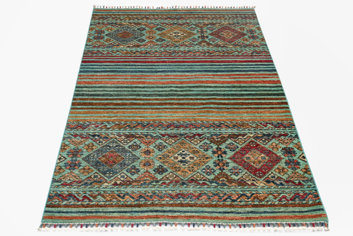 Khurjeen Aqua Rug 1.57m x 1.03m