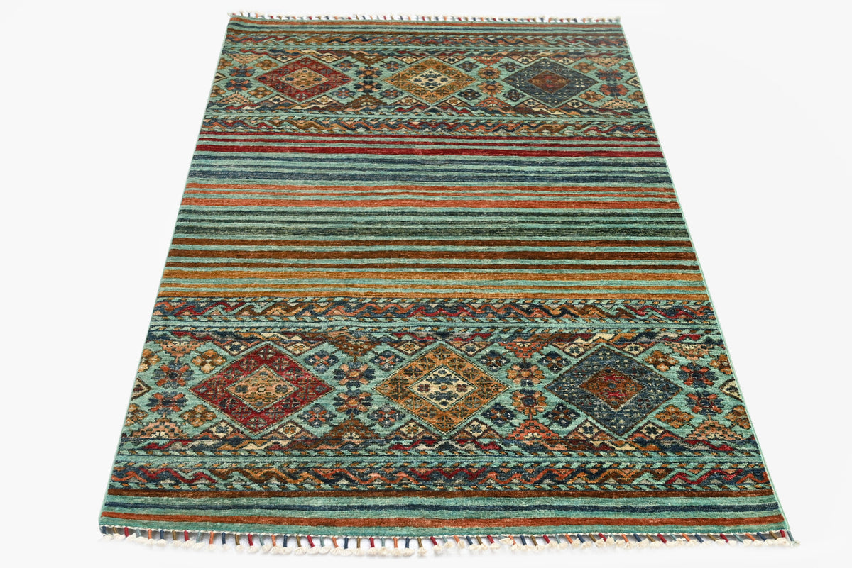 Khurjeen Aqua Rug 1.57m x 1.05m