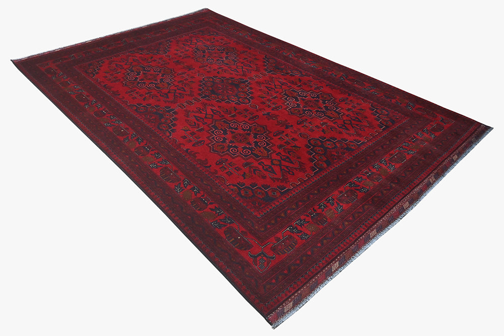Khal Mohamadi Red Rug 1.99m x 2.94m