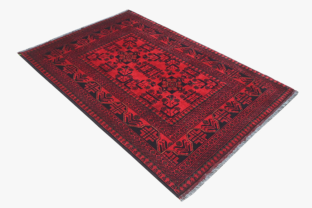 Khal Mohamadi Red Rug 1.00m x 1.48m