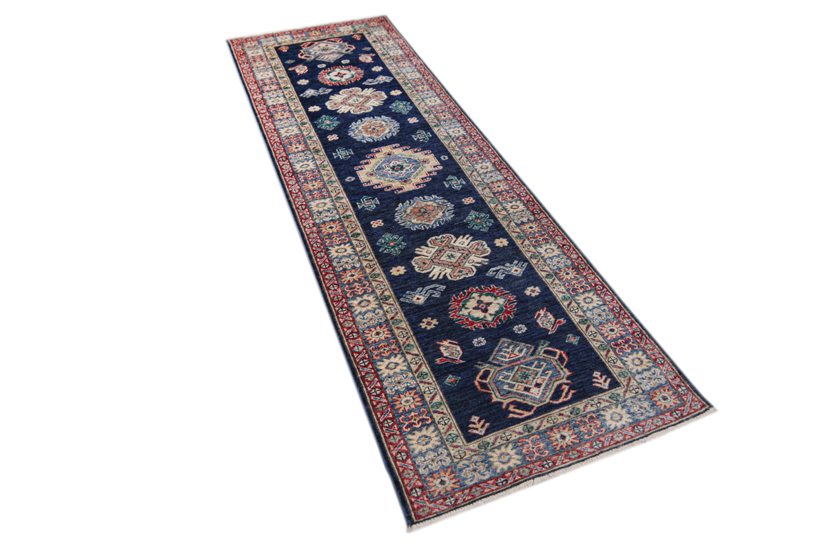 Supreme Kazak Blue Rug 2.39m x 0.80m