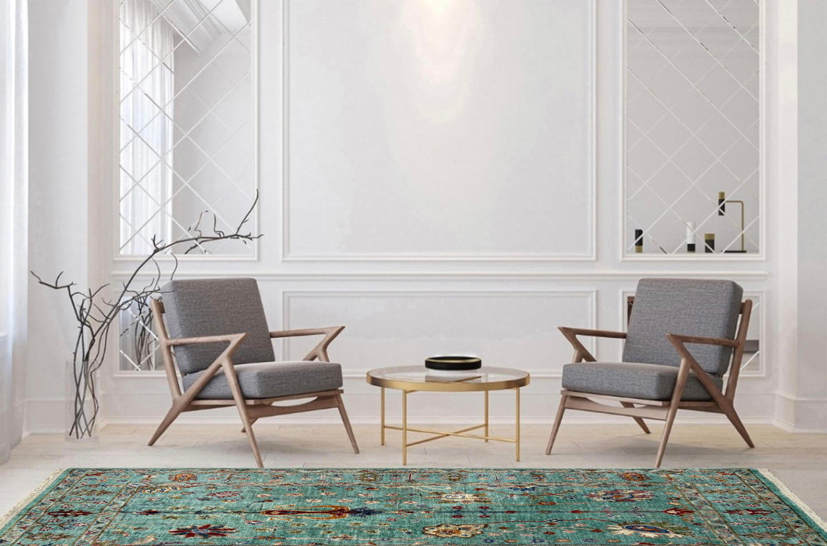 Sultani Green Rug 1.53m x 1.01m