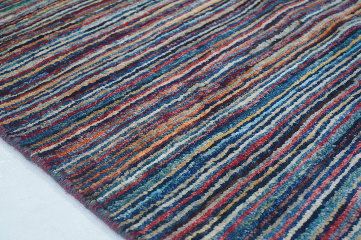 Stripe Gabbeh Multi Rug 1.94m x 1.51m
