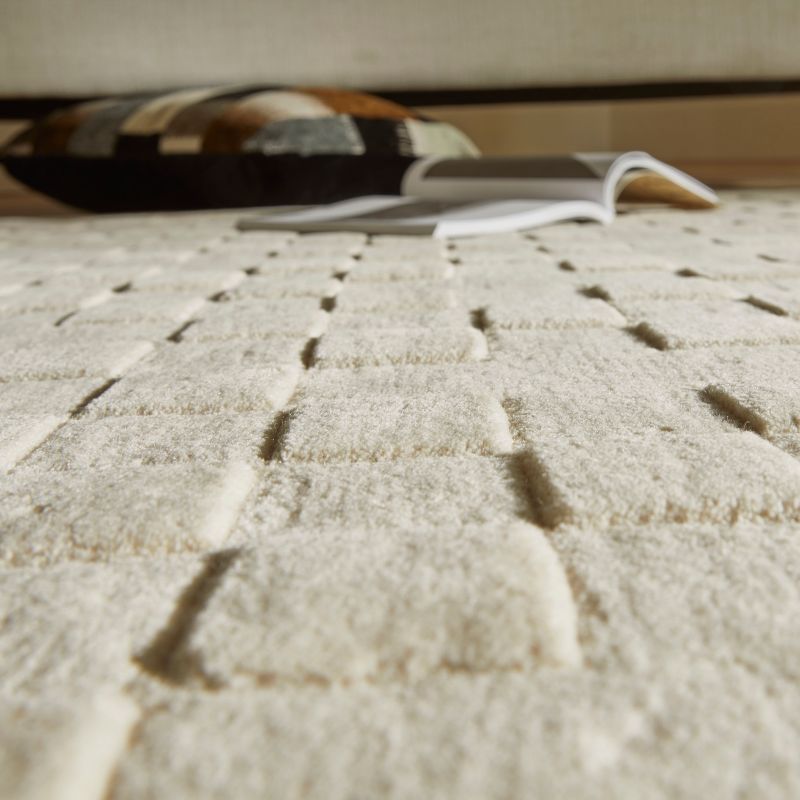 Priory Rectangle Ivory Squares