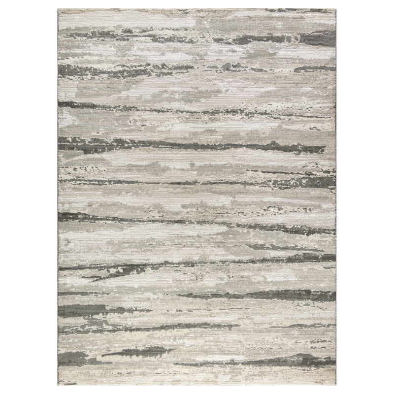 Sustainable Trends Rectangle Ivory Multicolour Stripes