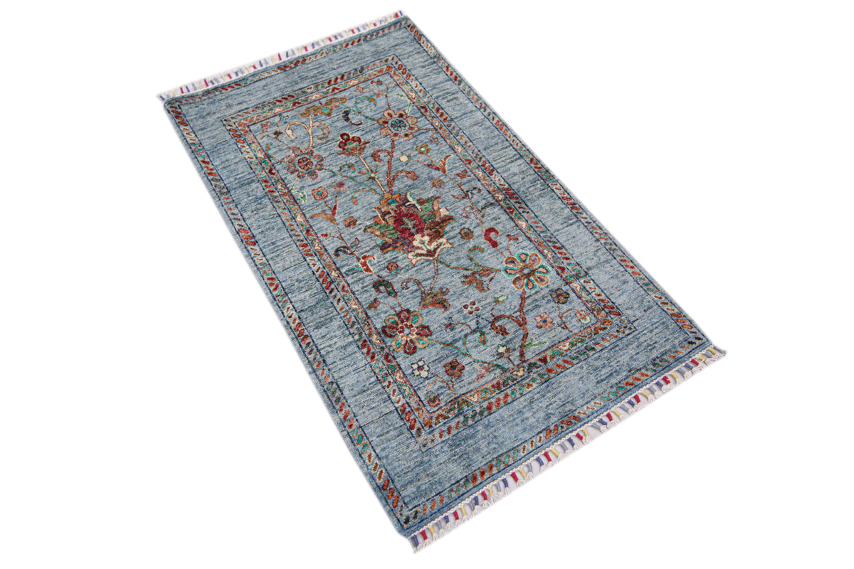 Sultani Blue Rug 1.29m x 0.80m