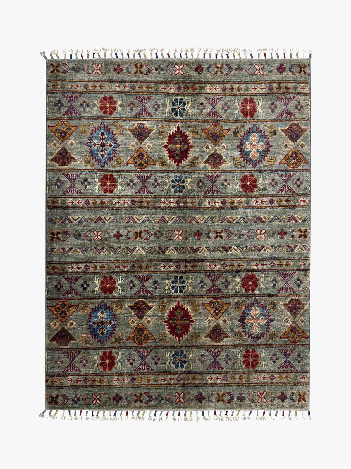 Khurjeen Grey Rug 1.18m x 0.88m