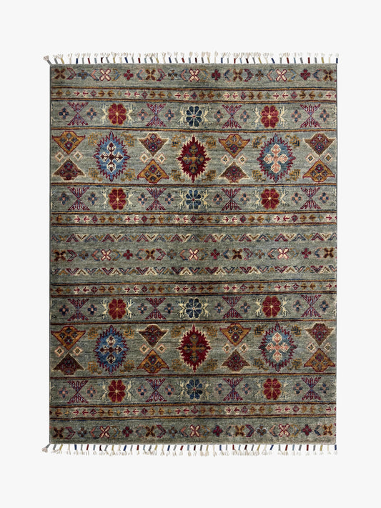 Khurjeen Grey Rug 1.18m x 0.88m