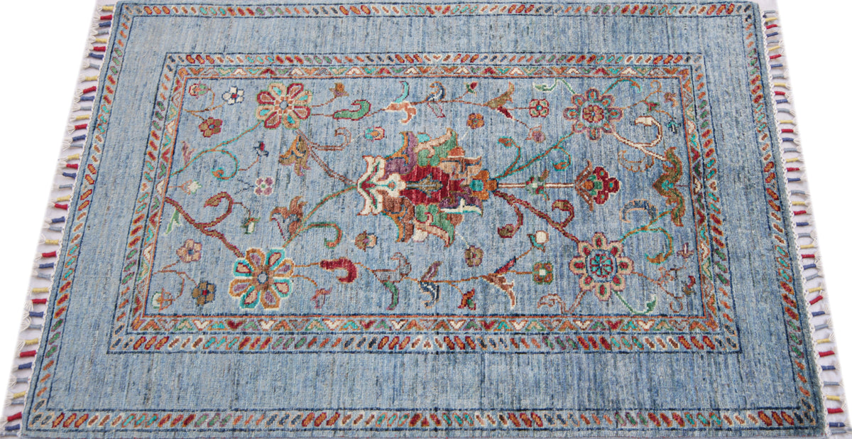 Sultani Blue Rug 1.27m x 0.84m