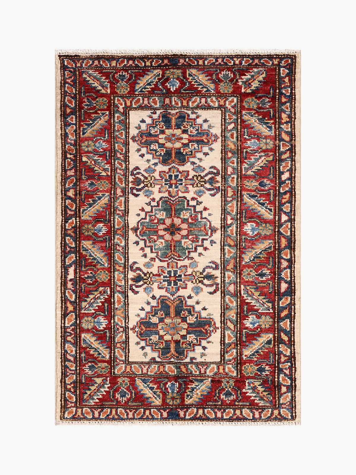Supreme Kazak Ivory Rug 0.90m x 0.61m