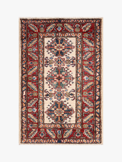 Supreme Kazak Ivory Rug 0.90m x 0.61m