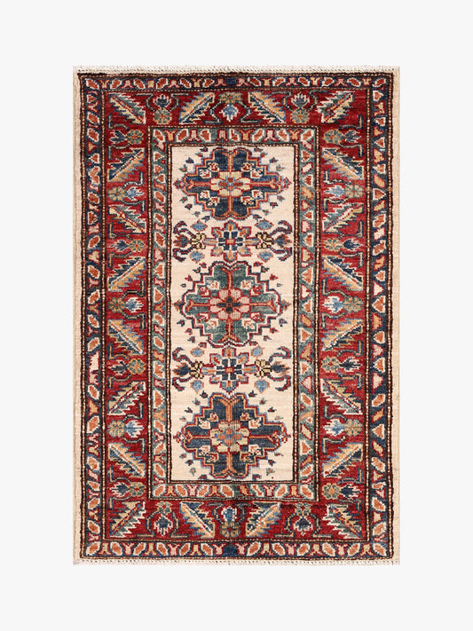 Supreme Kazak Ivory Rug 0.90m x 0.61m