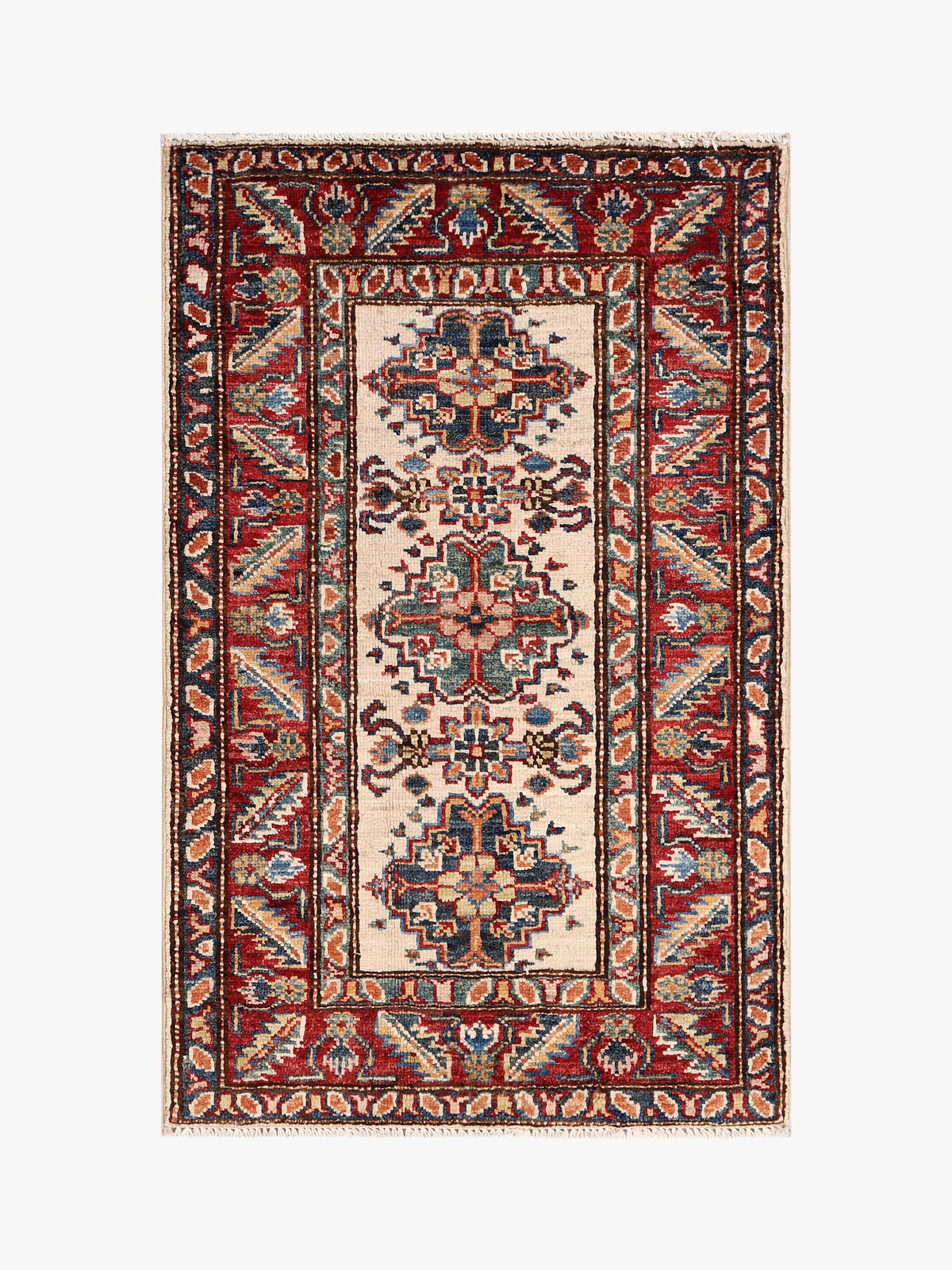 Supreme Kazak Ivory Rug 0.91m x 0.60m