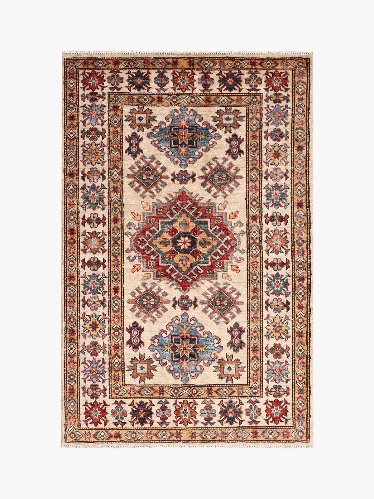 Supreme Kazak Ivory Rug 1.32m x 0.86m
