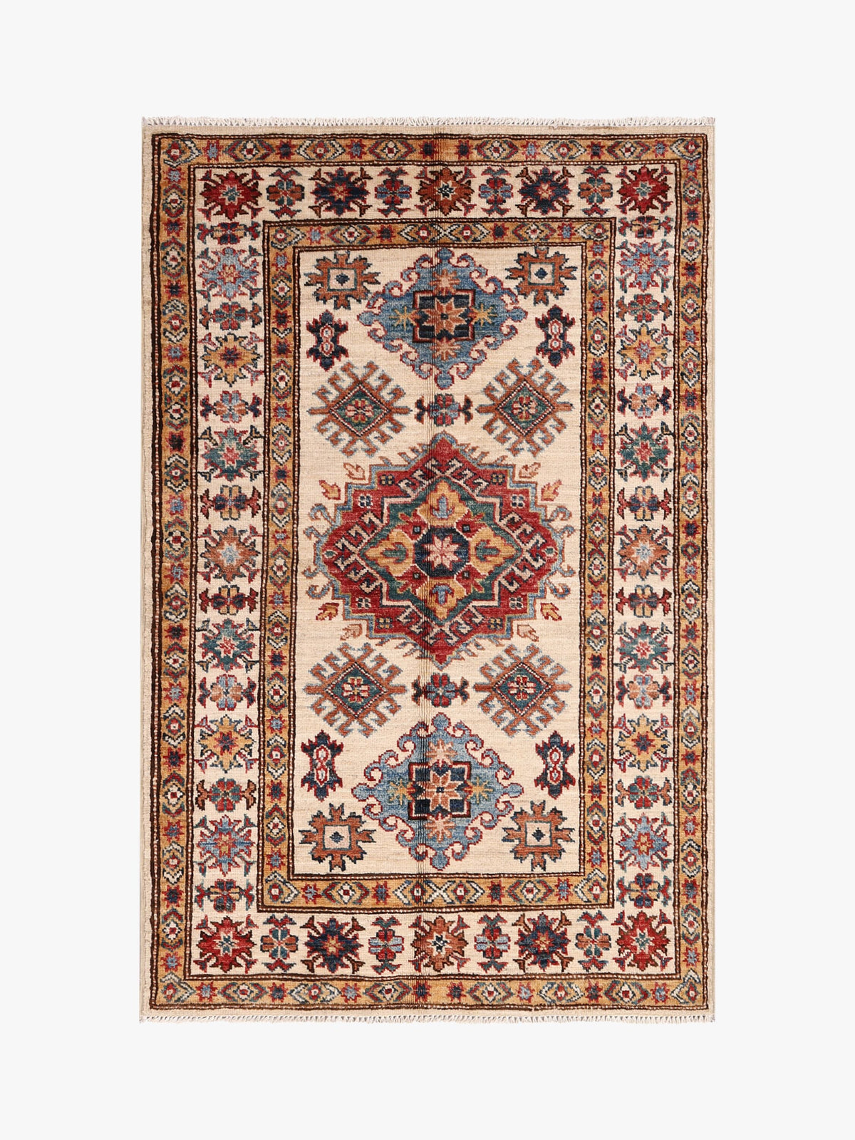Supreme Kazak Ivory Rug 1.32m x 0.86m