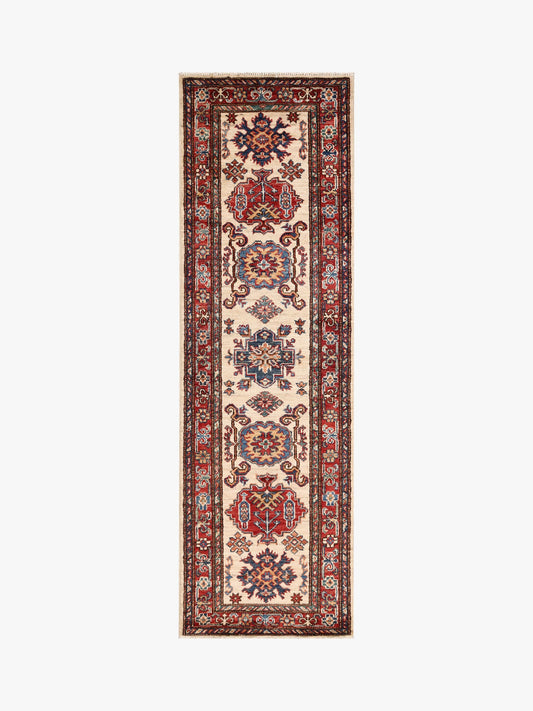Supreme Kazak Ivory Rug 1.95m x 0.62m