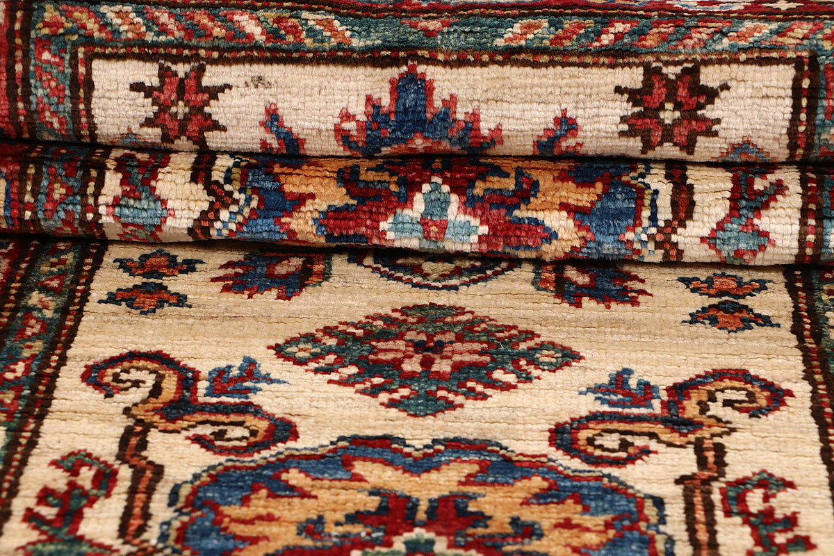 Supreme Kazak Ivory Rug 1.95m x 0.62m