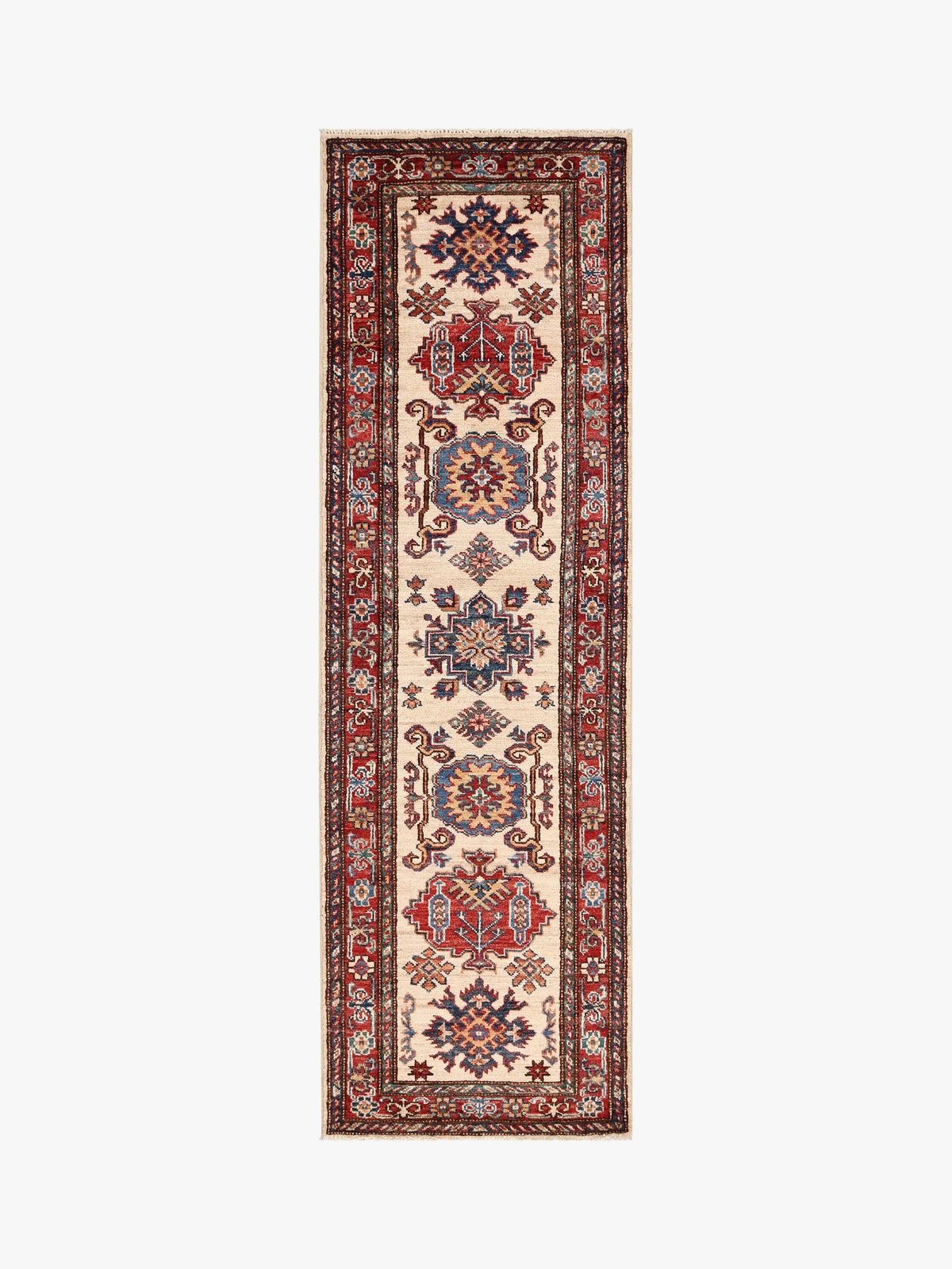 Supreme Kazak Ivory Rug 1.94m x 0.61m