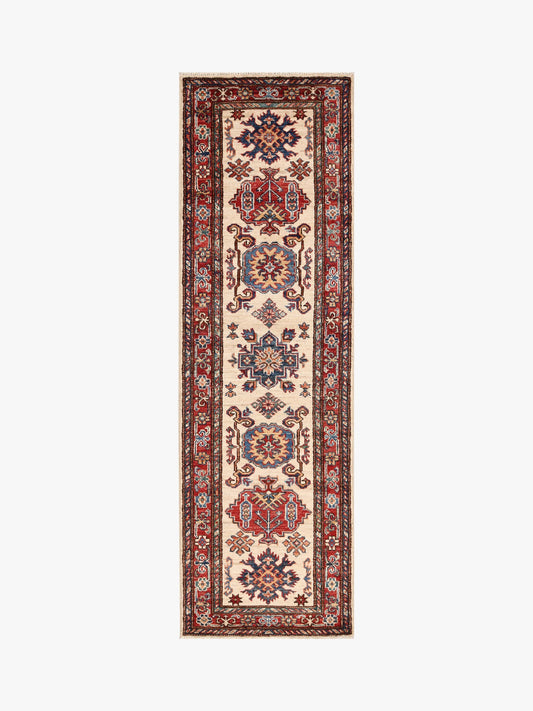 Supreme Kazak Ivory Rug 1.94m x 0.61m