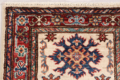 Supreme Kazak Ivory Rug 1.94m x 0.61m