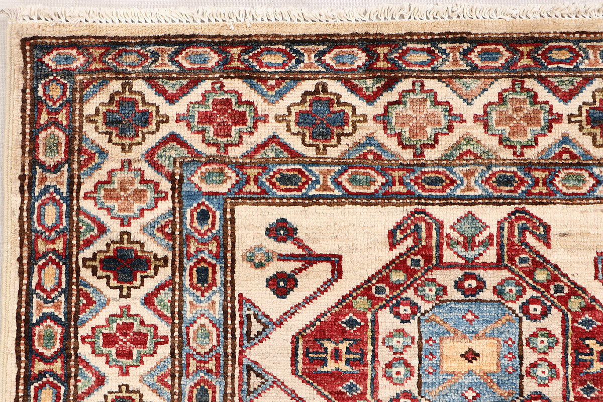 Supreme Kazak Ivory Rug 2.96m x 0.85m