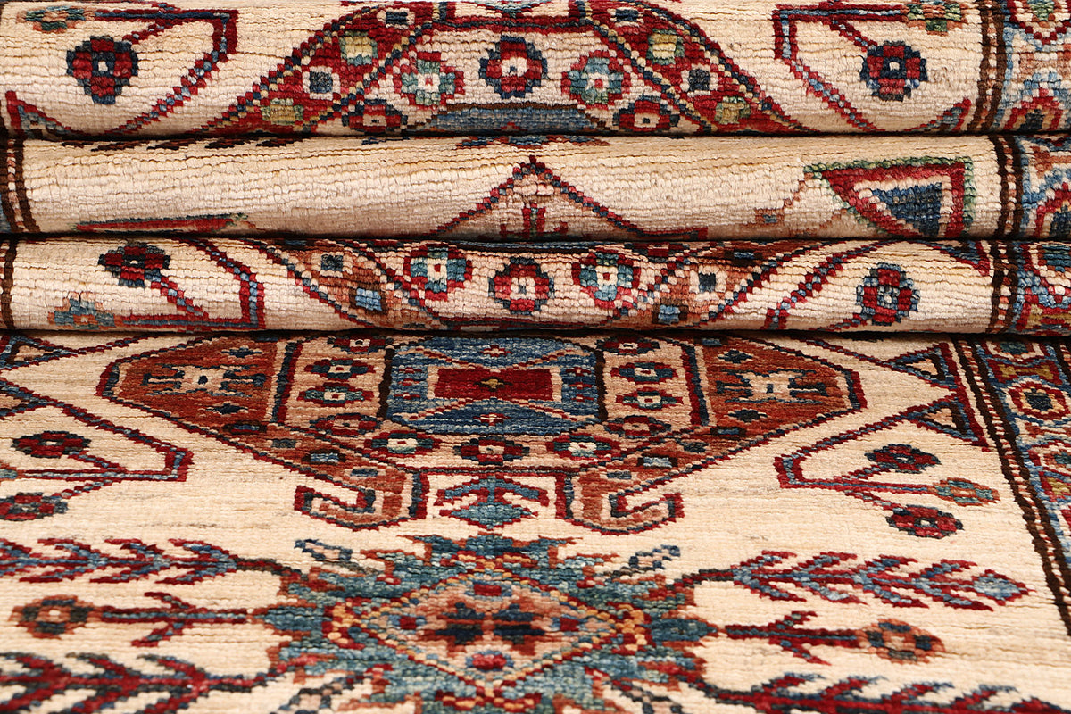 Supreme Kazak Ivory Rug 2.96m x 0.85m