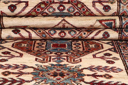Supreme Kazak Ivory Rug 2.96m x 0.85m