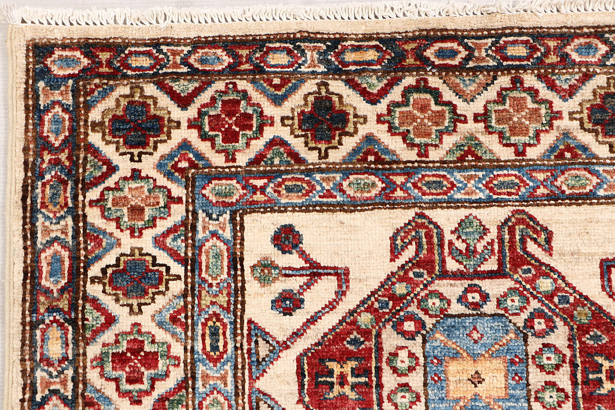 Supreme Kazak Ivory Rug 2.96m x 0.81m