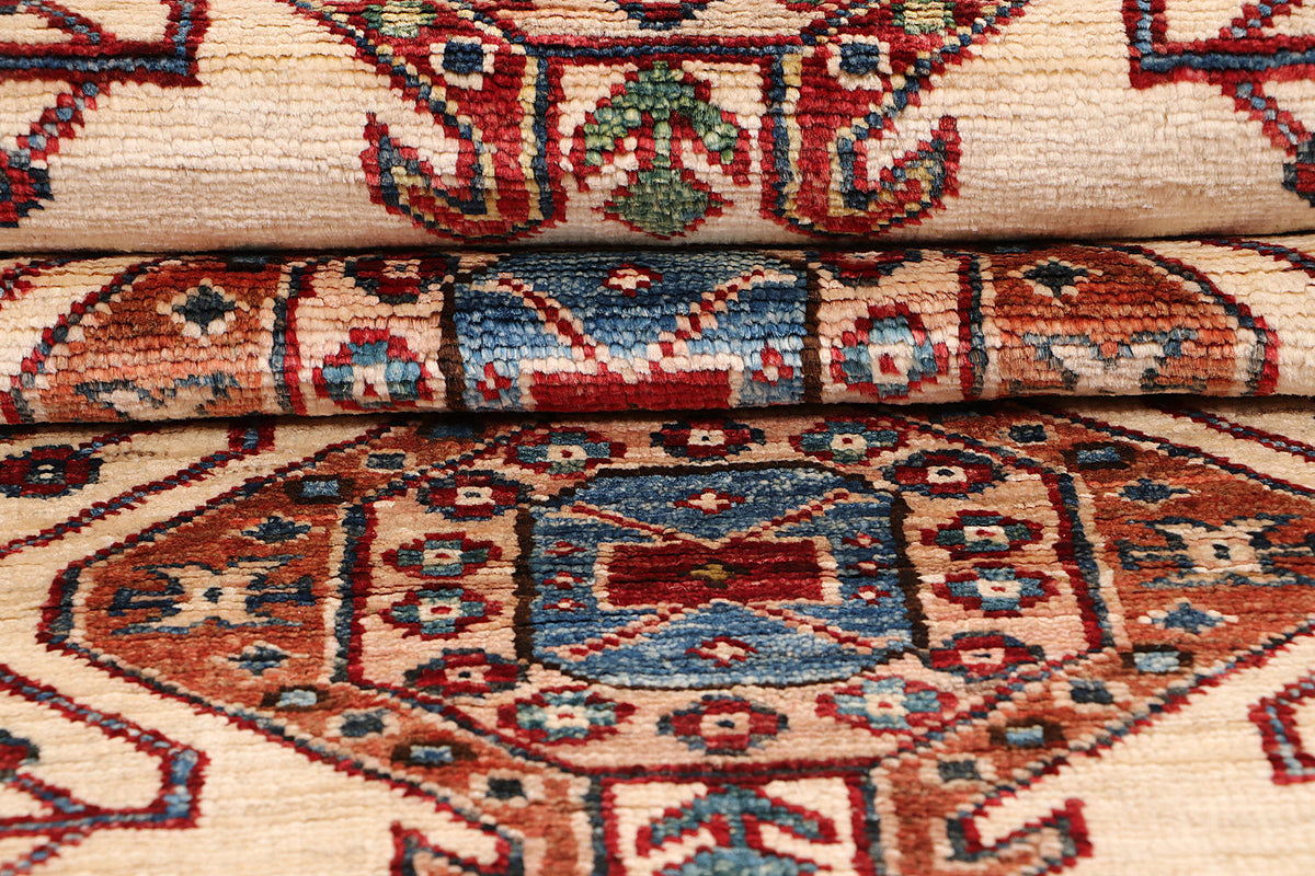 Supreme Kazak Ivory Rug 2.96m x 0.81m