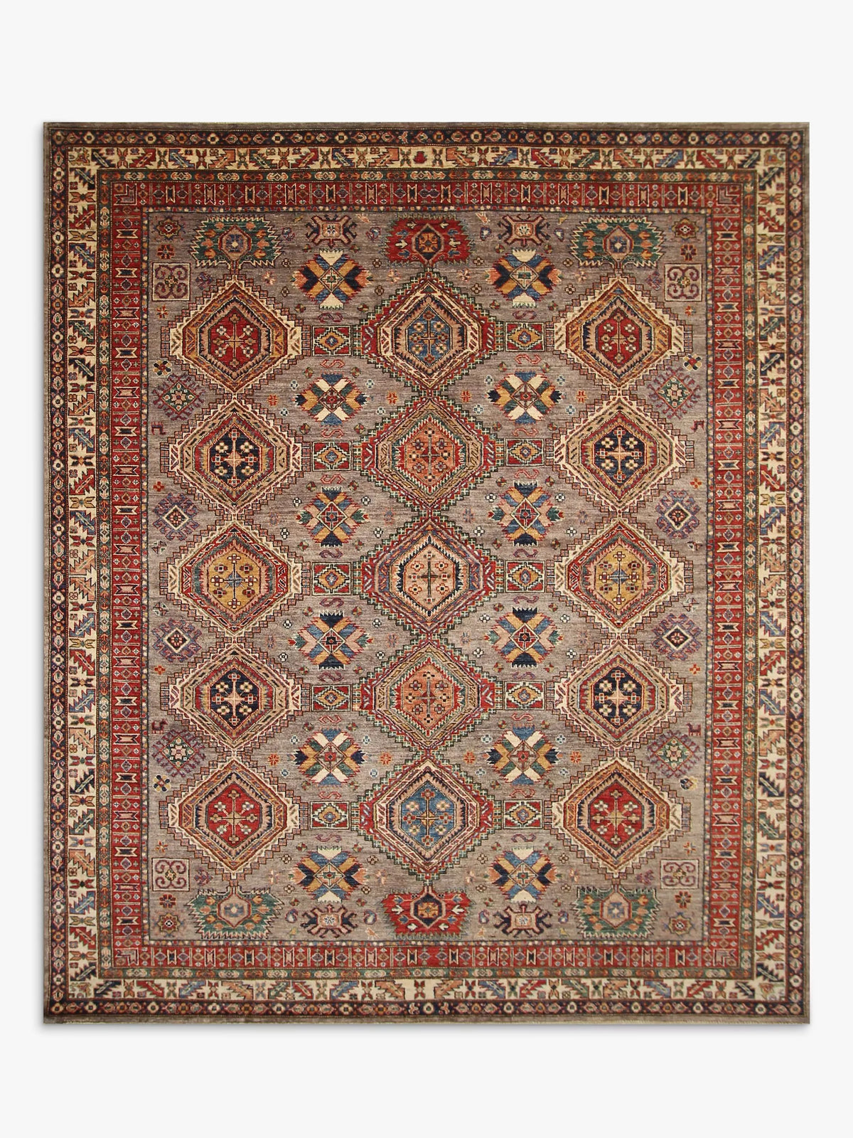 Supreme Kazak Grey Rug 2.91m x 2.48m