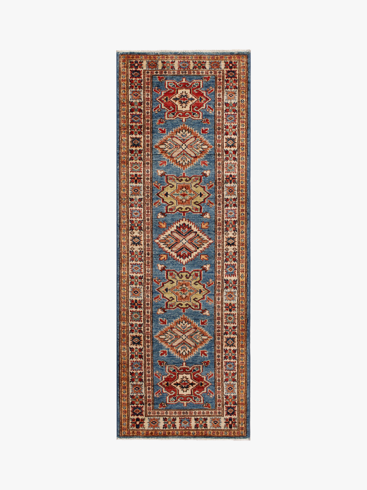 Supreme Kazak Blue Rug 1.82m x 0.62m