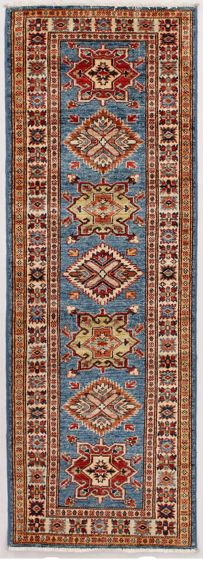 Supreme Kazak Blue Rug 1.83m x 0.63m