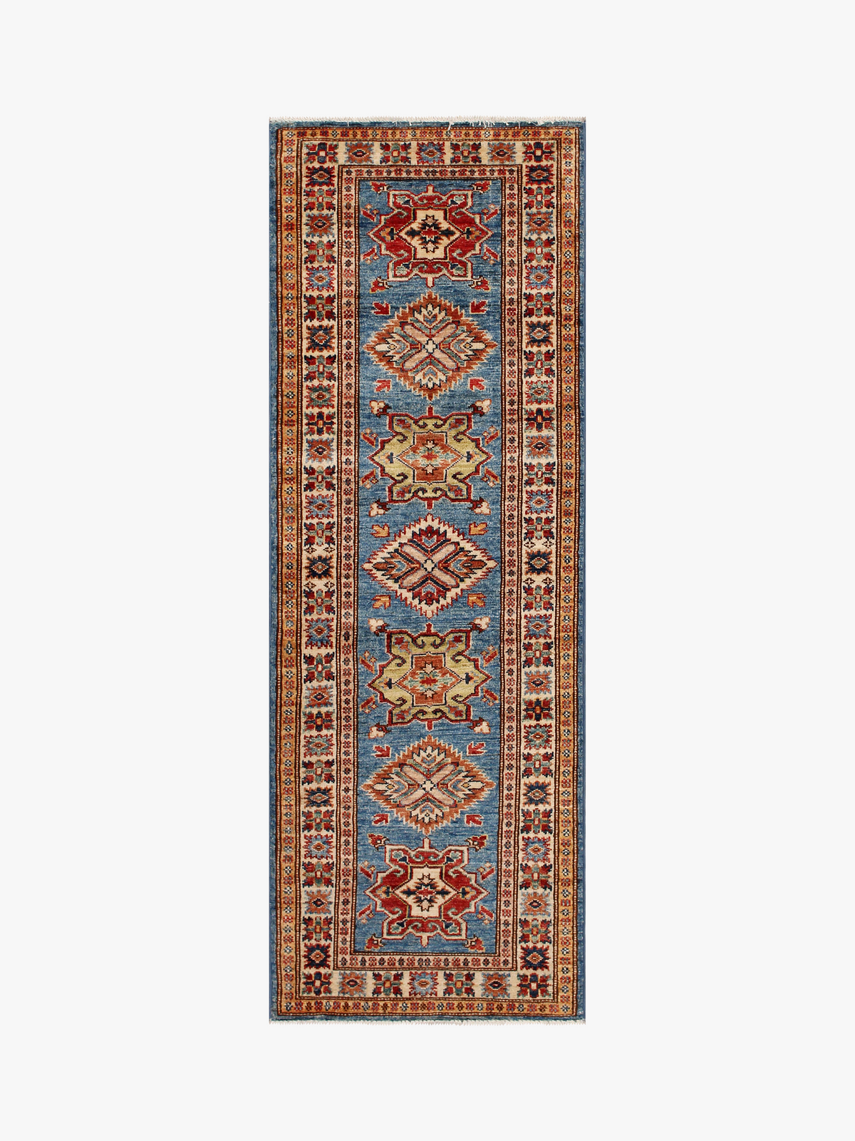 Supreme Kazak Blue Rug 1.83m x 0.63m