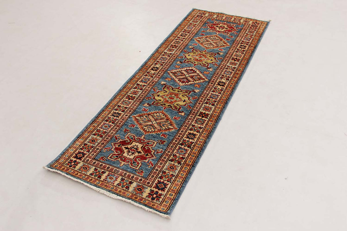 Supreme Kazak Blue Rug 1.83m x 0.63m
