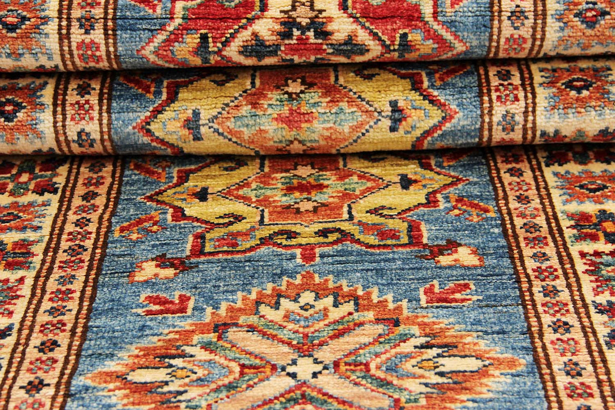 Supreme Kazak Blue Rug 1.83m x 0.63m
