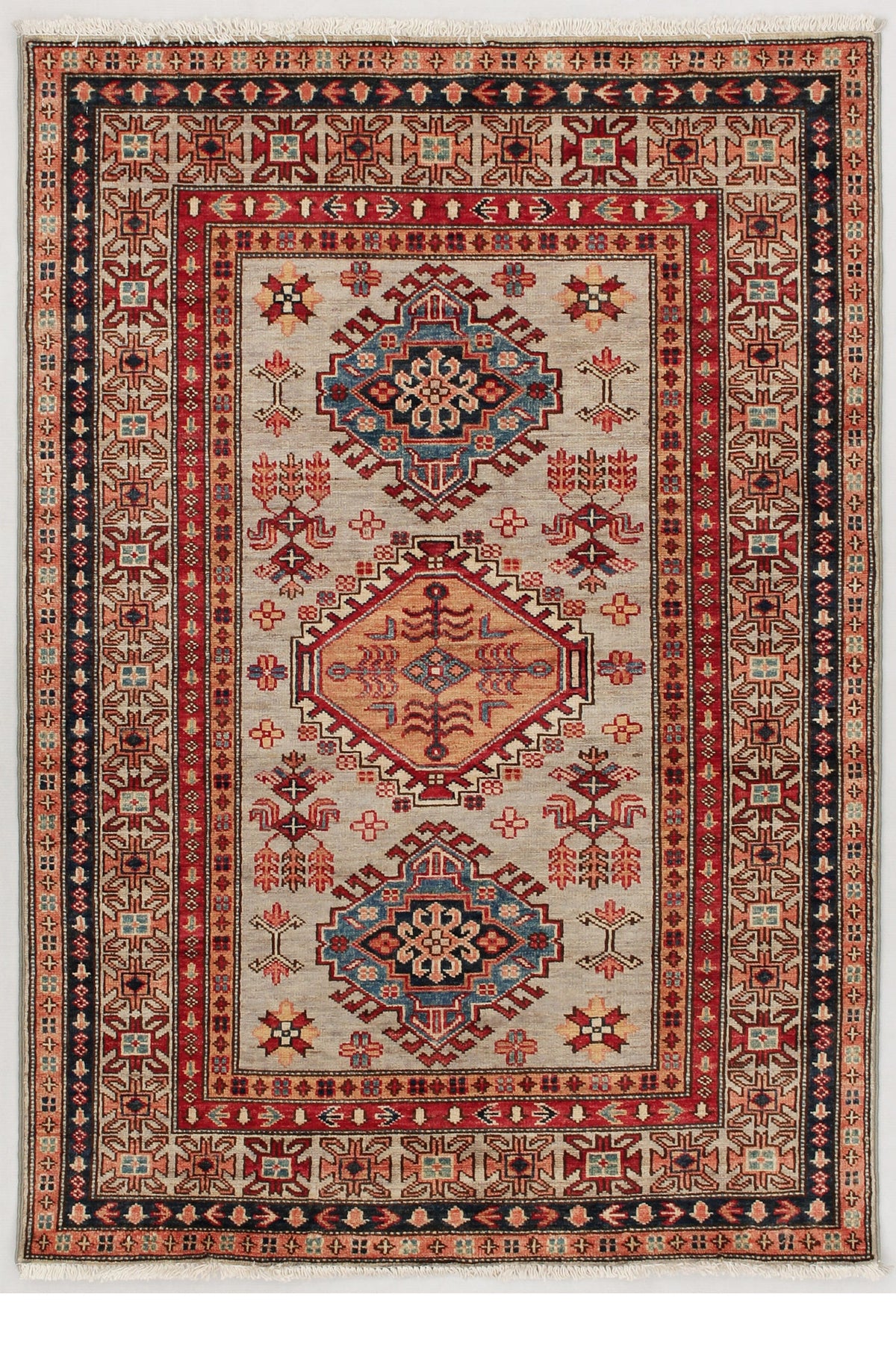 Supreme Kazak Grey Rug 1.47m x 1.01m