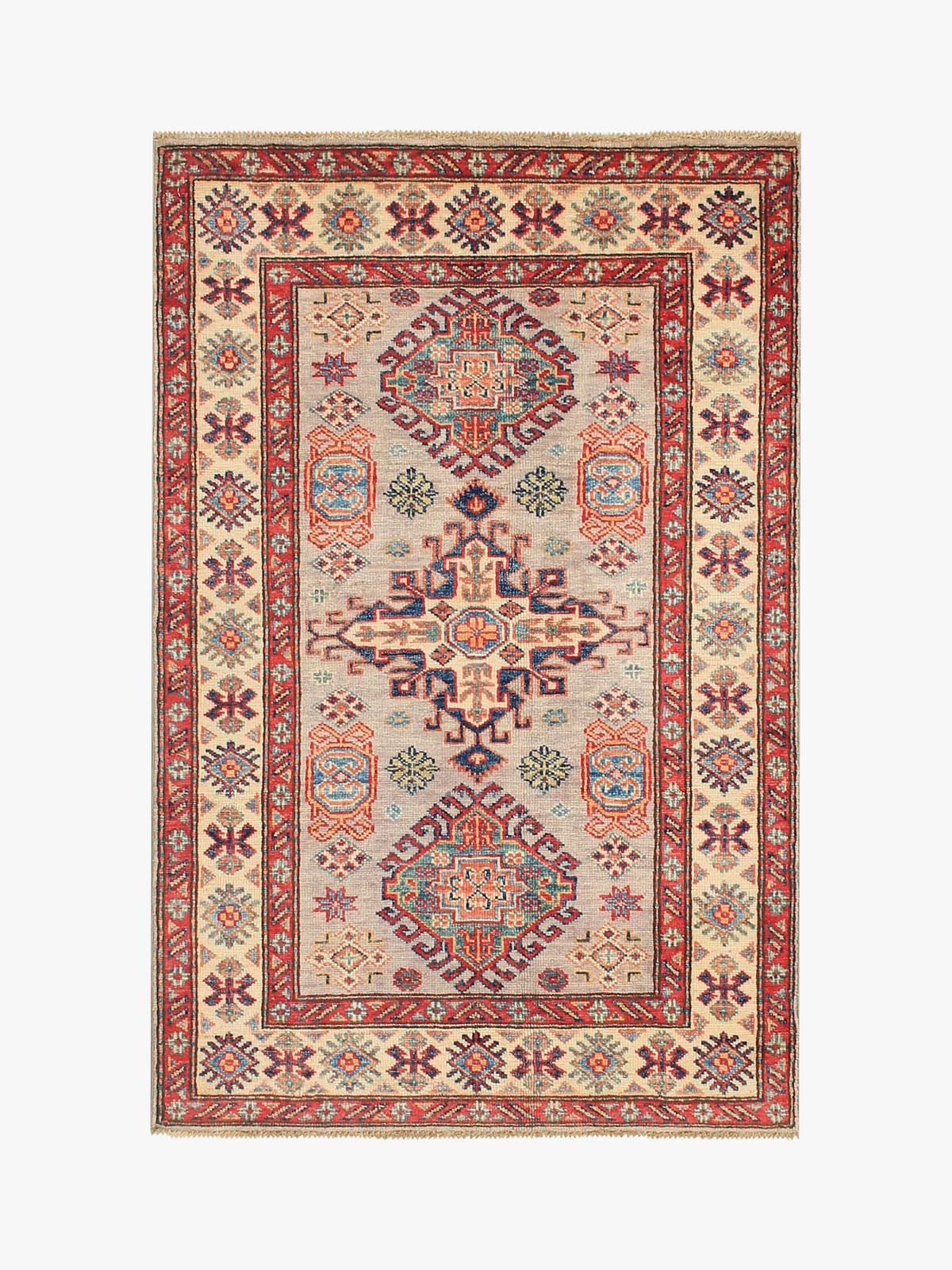 Supreme Kazak Grey Rug 1.20m x 0.80m
