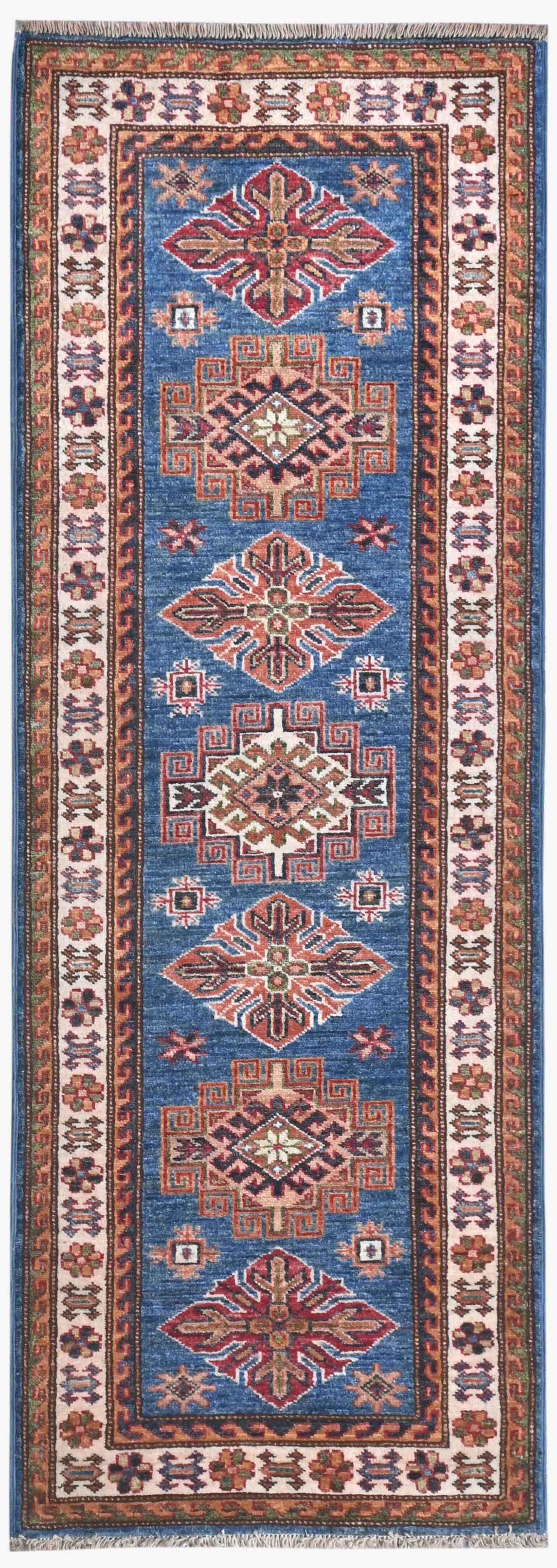 Supreme Kazak Blue Rug 1.69m x 0.60m