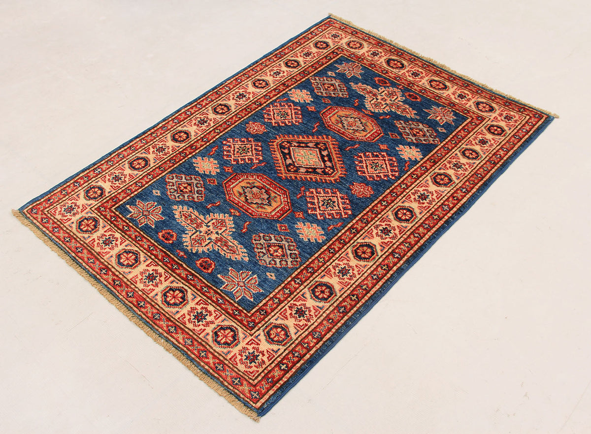 Supreme Kazak Blue Rug 1.20m x 0.84m