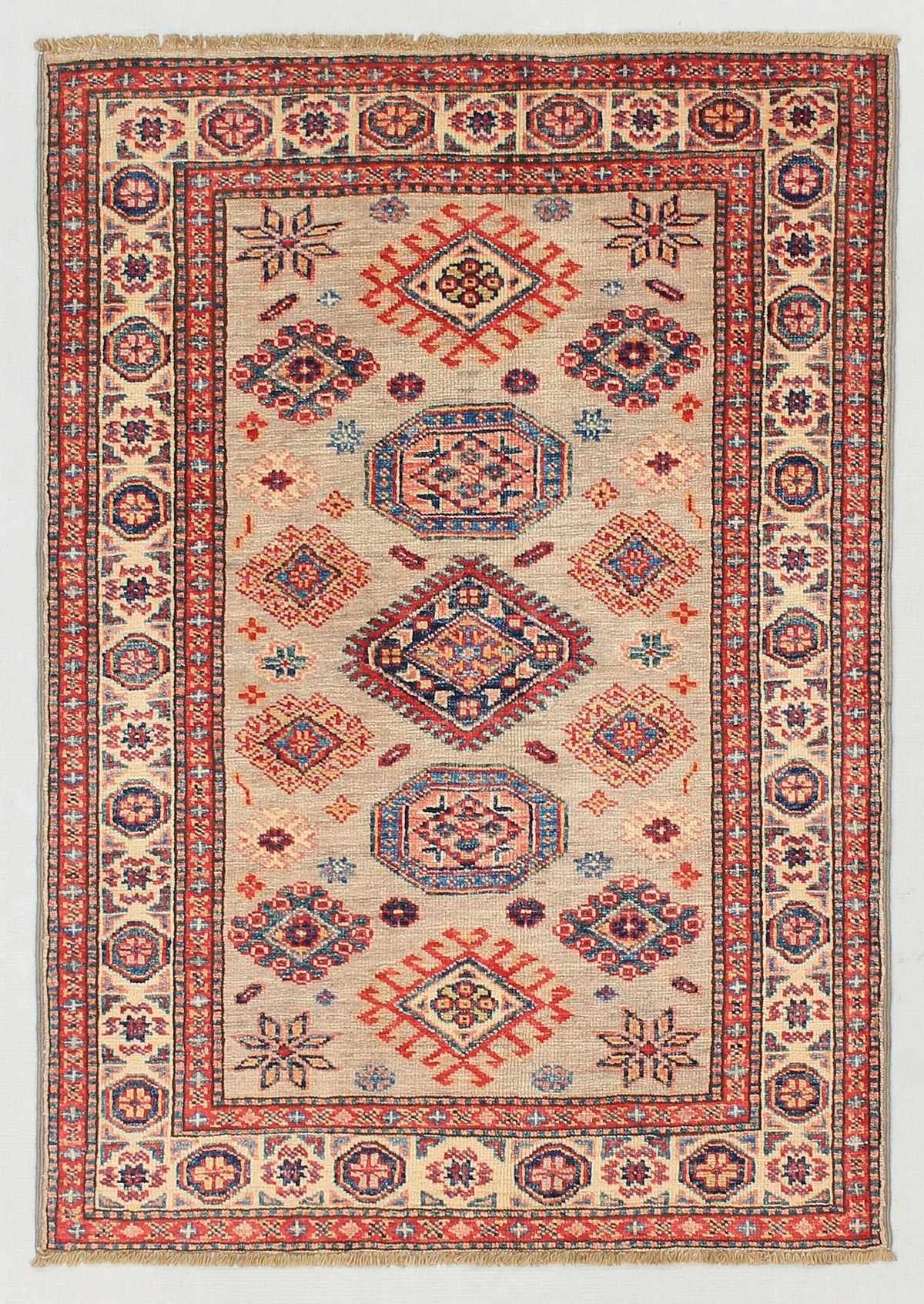 Supreme Kazak Grey Rug 1.14m x 0.83m