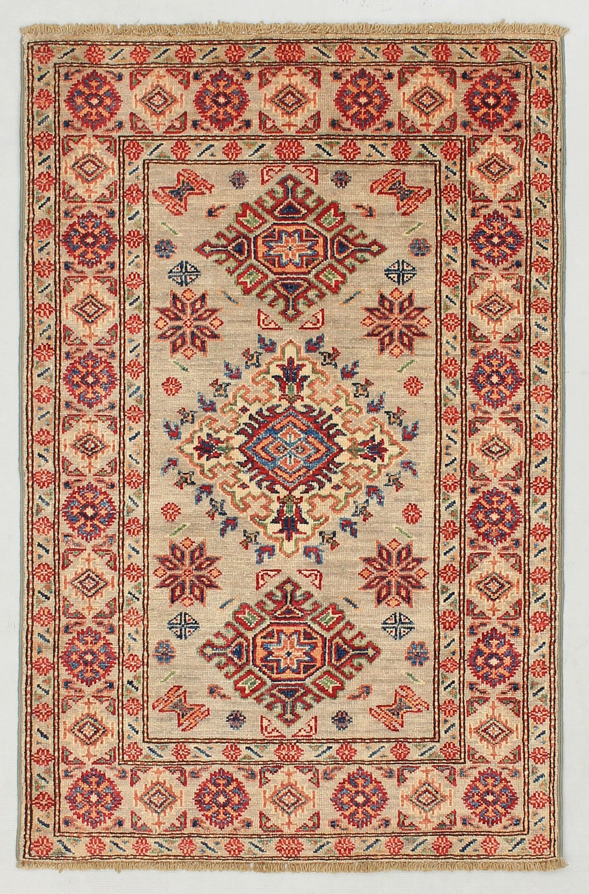 Supreme Kazak Grey Rug 1.19m x 0.79m