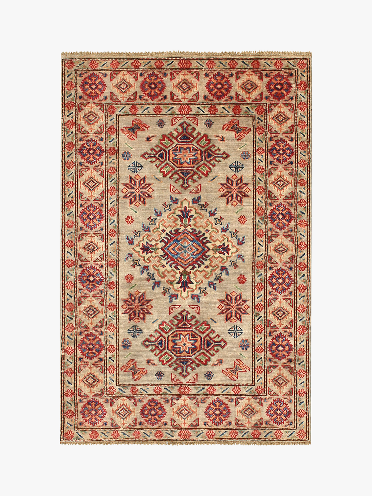 Supreme Kazak Grey Rug 1.19m x 0.79m