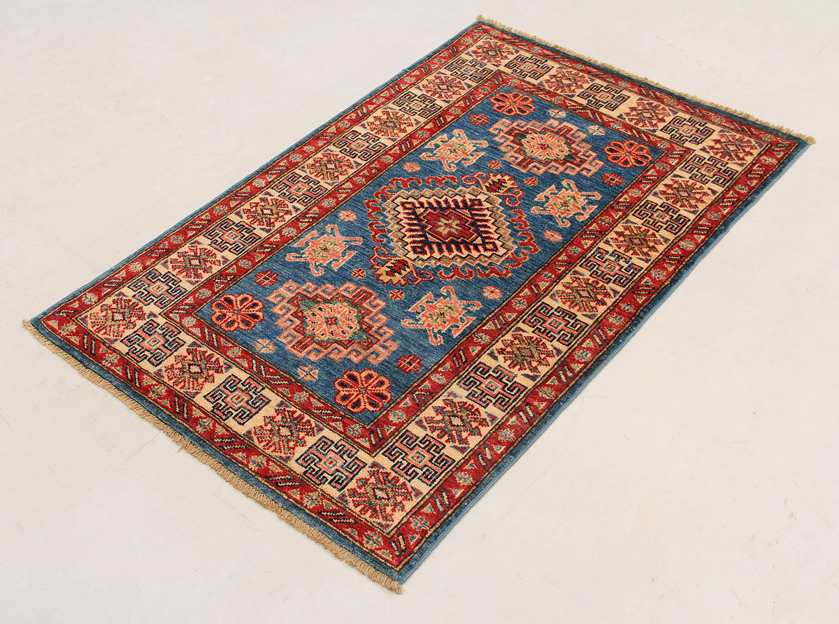 Supreme Kazak Blue Rug 1.24m x 0.81m