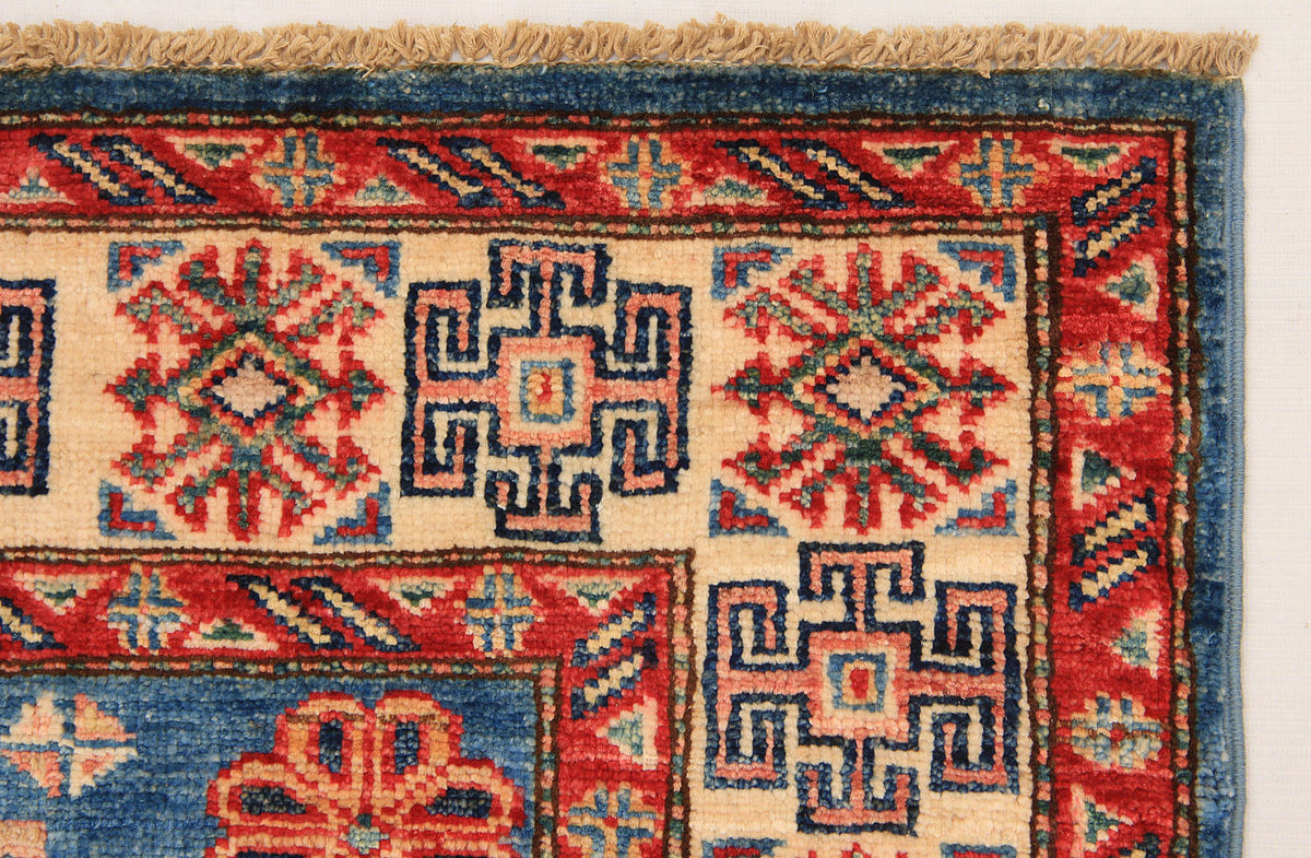 Supreme Kazak Blue Rug 1.24m x 0.81m